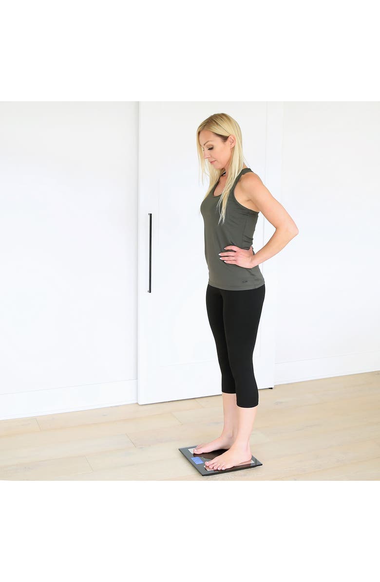 ESCALI Goal Tracking Body Composition Scale, Alternate, color, Black