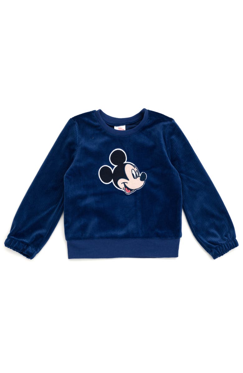 Disney Velour Sweatshirt & Pants Set, Alternate, color, Mickey Mouse Blue