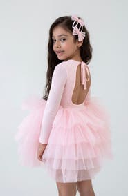 Mini Celebrities Ivy Open Back Fluffy Tutu Dress