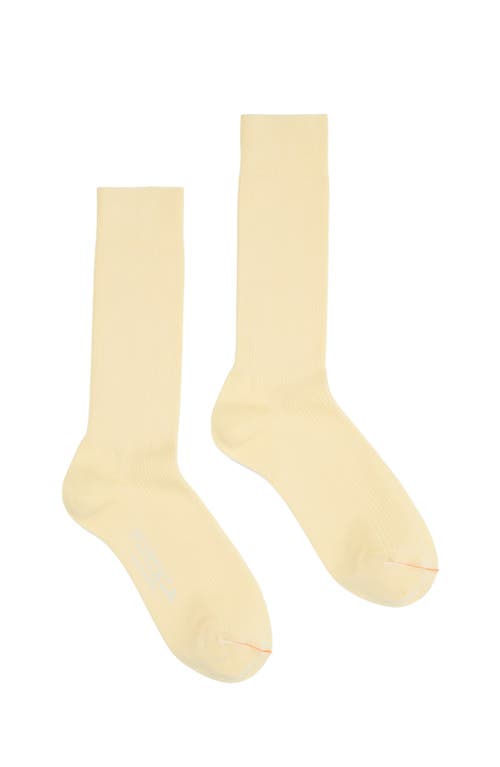 Fortela 2 Mid-length Lisle Cotton Socks In White