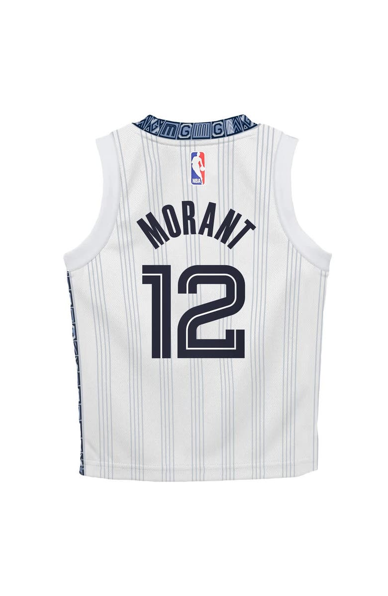Nike Preschool Nike Ja Morant White Memphis Grizzlies 2025/26 City Edition Swingman Jersey, Alternate, color, White