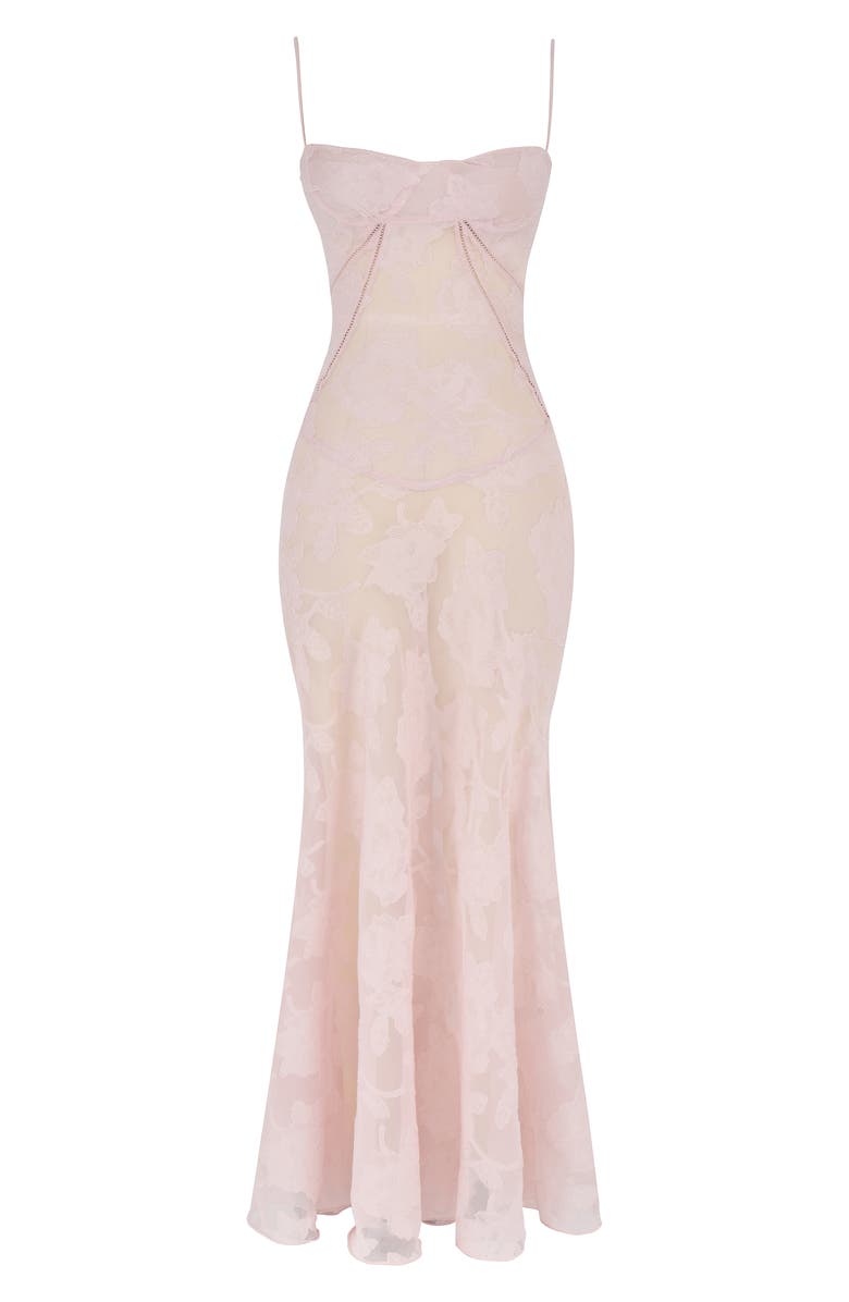 Seren Blush Lace-Up Back Gown