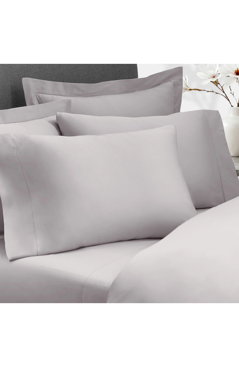 Ela Lane USA Signature Sateen Hemstitched Sheet Sets, Alternate, color, Grey