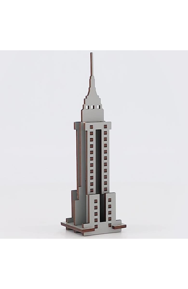 Little & Wood Woodlet Empire State Building 3D Wooden Kit, Alternate, color, Multicolored