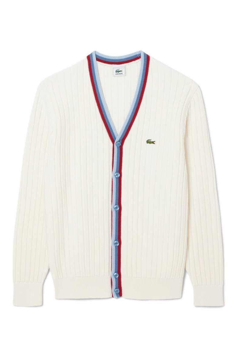 Archive Cotton & Wool Cardigan, Alternate, color, FLOUR/ CHAMBRAY-KING-BORDEAUX