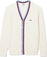 Lacoste Archive Cotton & Wool Cardigan