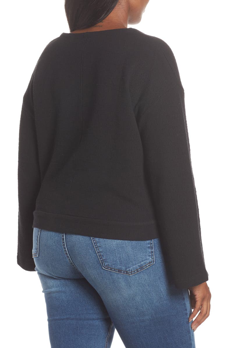 Madewell Texture & Thread Wrap Top, Alternate, color, 