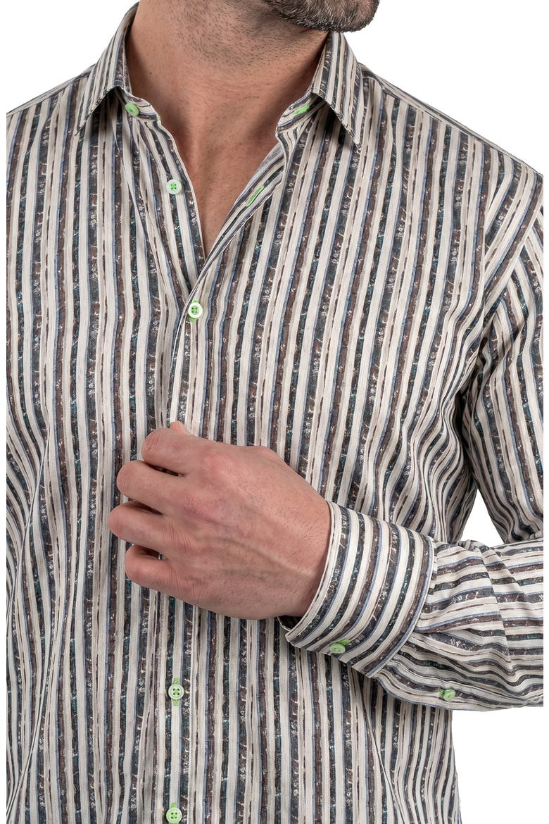 Fibonacci Contemporary Fit Button-Up Shirt, Alternate, color, WHITE MULTI