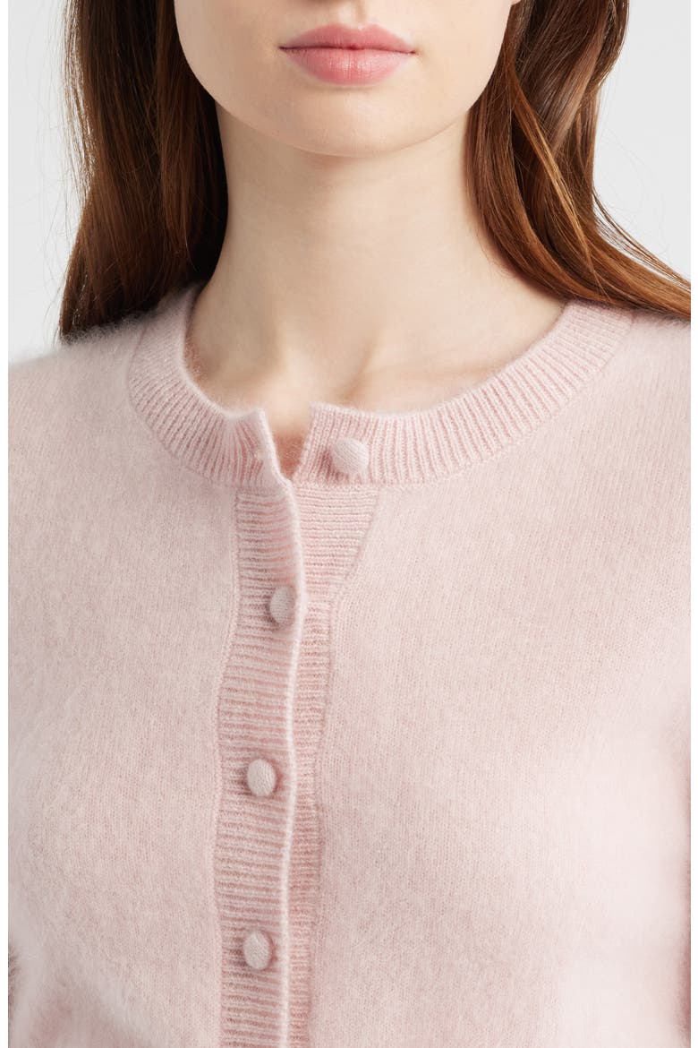 Adeanne Cashmere Cardigan, Alternate, color, LILAC