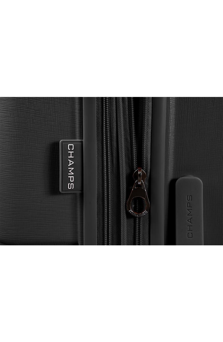 CHAMPS Spinner Suitcase 3-Piece Luggage Set, Alternate, color, Black