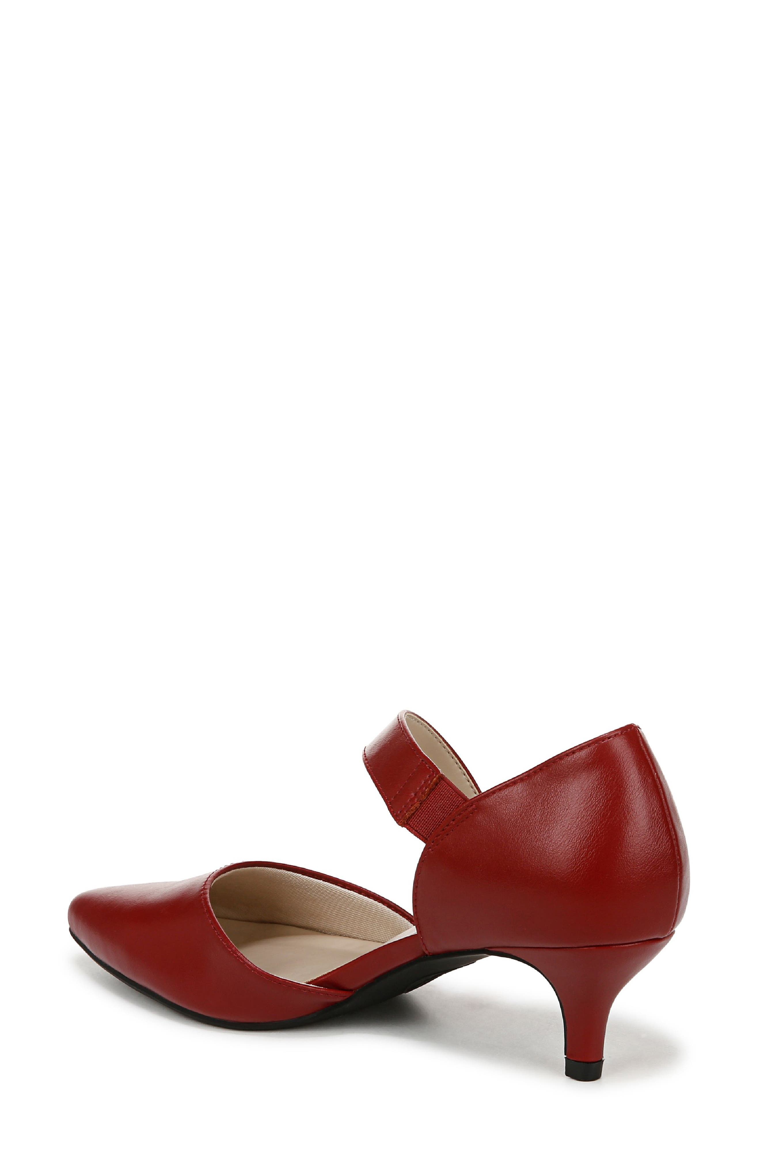 LifeStride Mika Pointed Toe Pump, Alternate, color, Dark Red