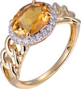 Kahn High Jewelry Citrine Ring with Diamonds