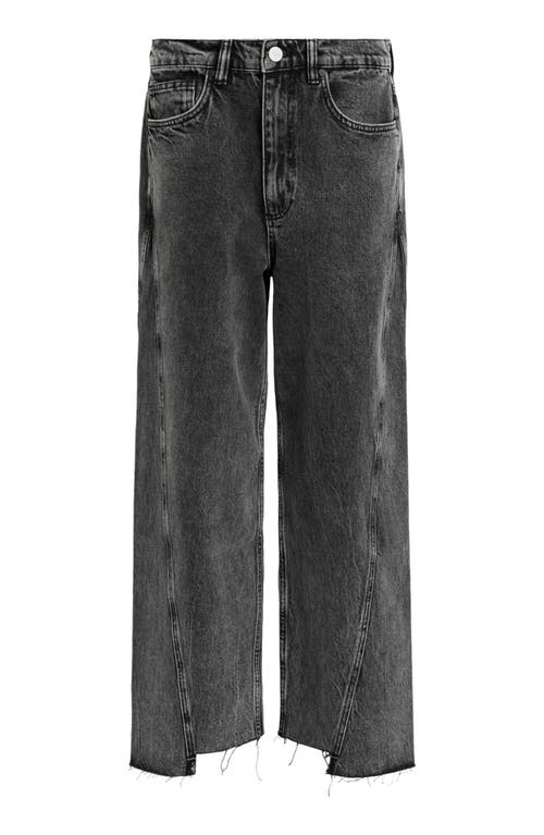 ALLSAINTS ALLSAINTS FOX FRAY HEM WIDE LEG JEANS 