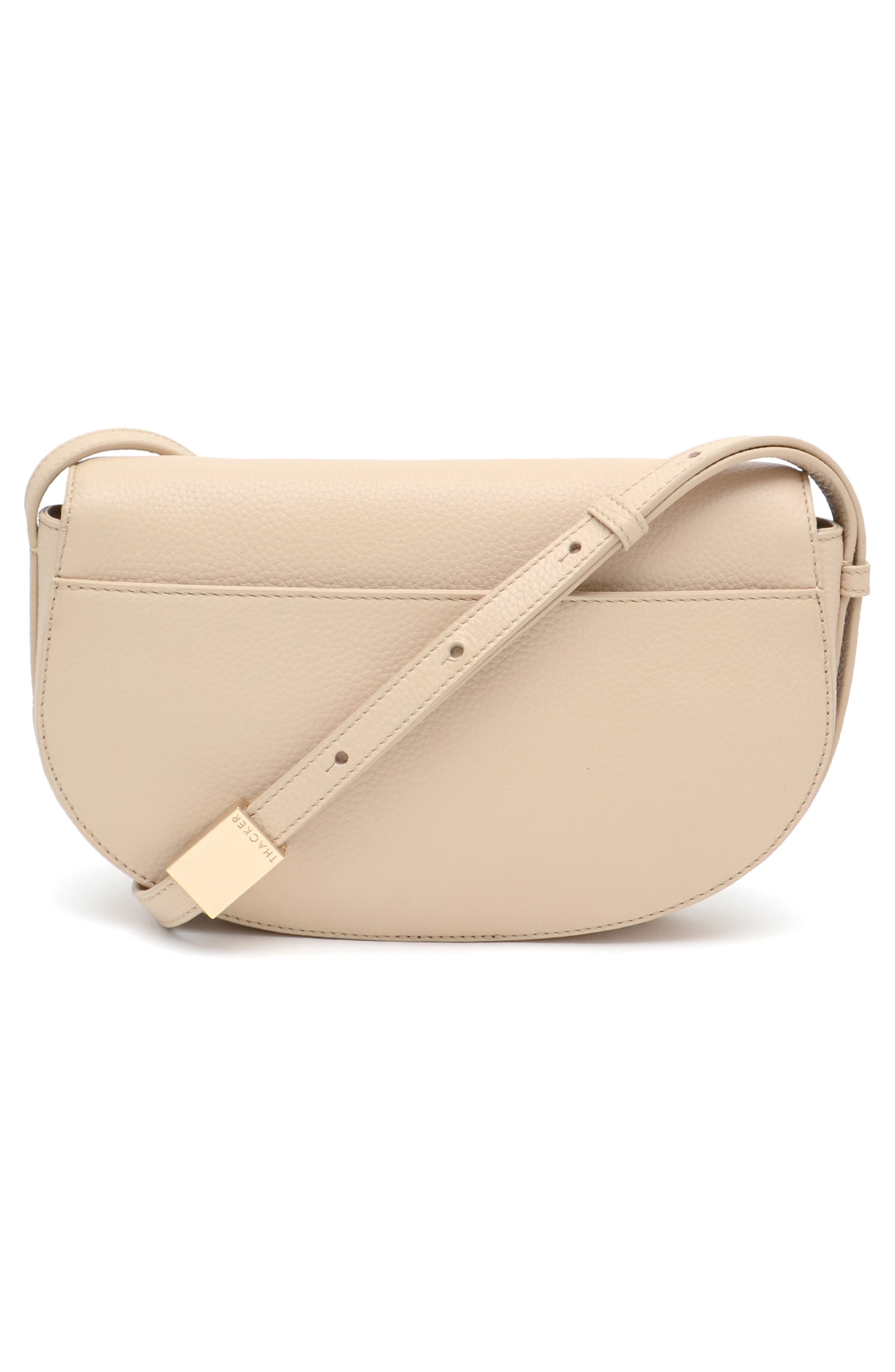 Thacker Taylor Pebbled Leather Crossbody Bag, Alternate, color, Sand