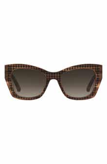 jayda 53mm gradient cat eye sunglasses