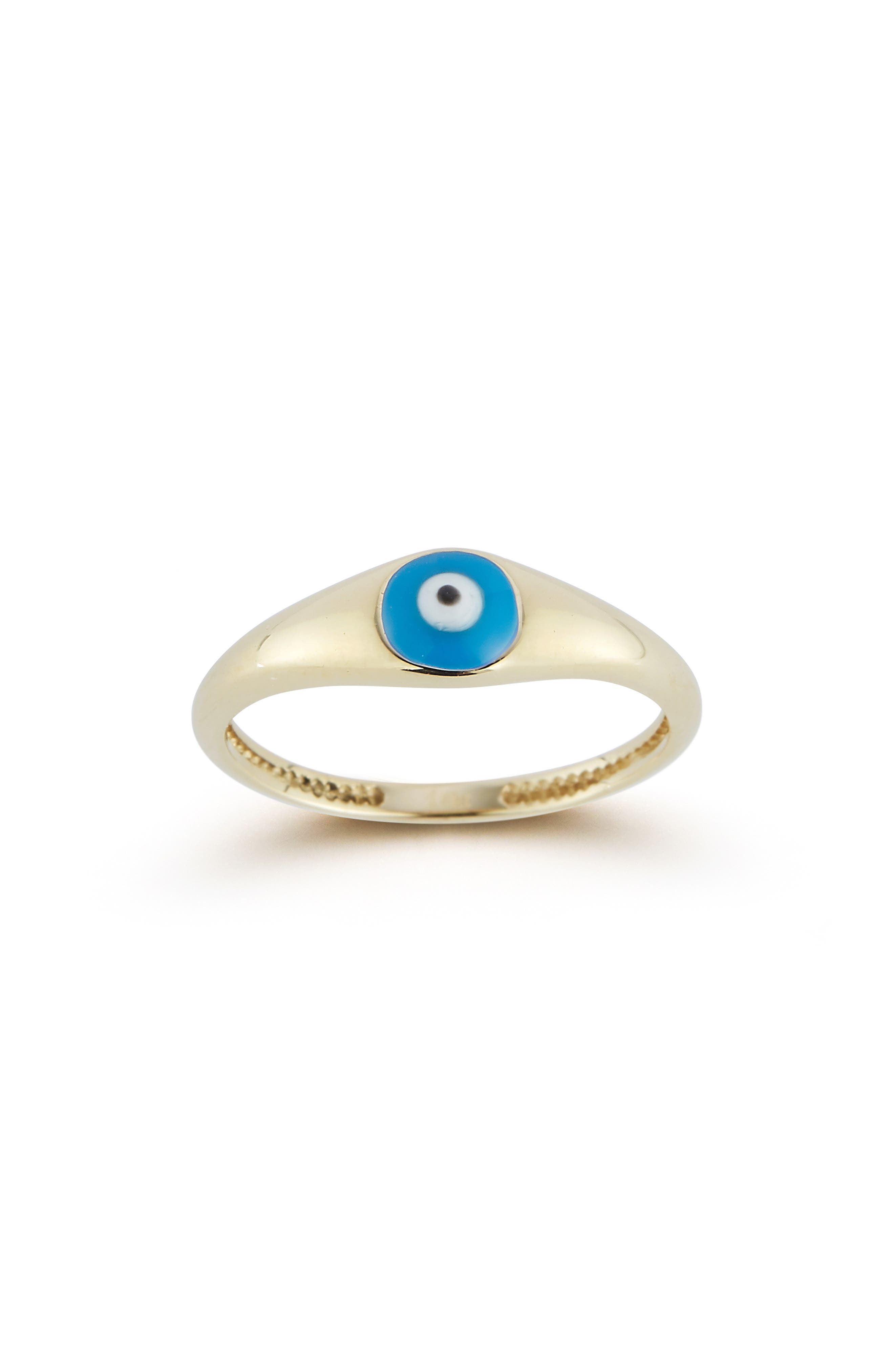 Ember Fine Jewelry Evil Eye Signet Ring