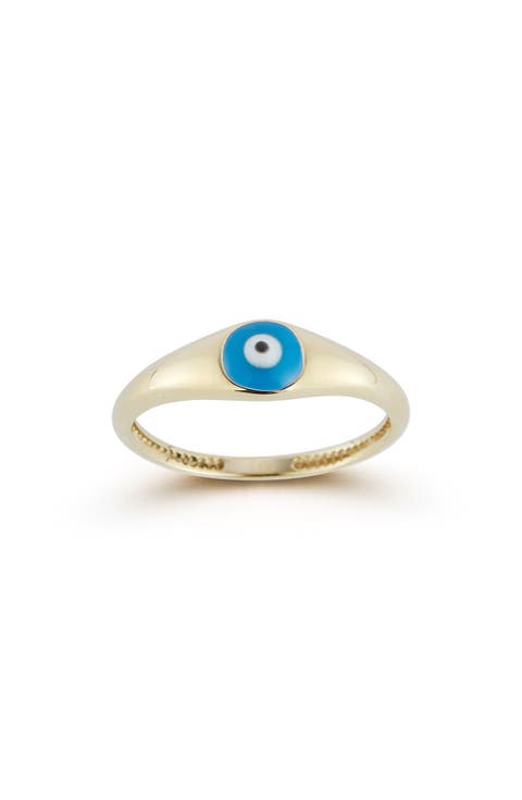 Evil Eye Signet Ring