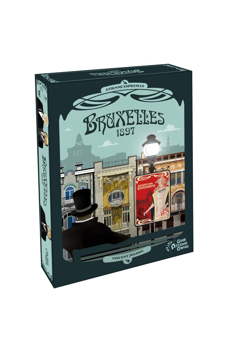 Geek Attitude Games Bruxelles 1897 Strategy Board Game, Kids, Main, color, Multicolored