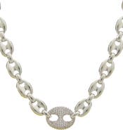 Juvell Cubic Zirconia Mariner Chain Necklace