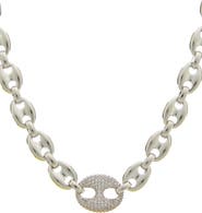 Juvell Cubic Zirconia Mariner Chain Necklace