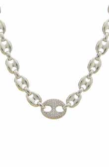 Juvell Cubic Zirconia Mariner Chain Necklace
