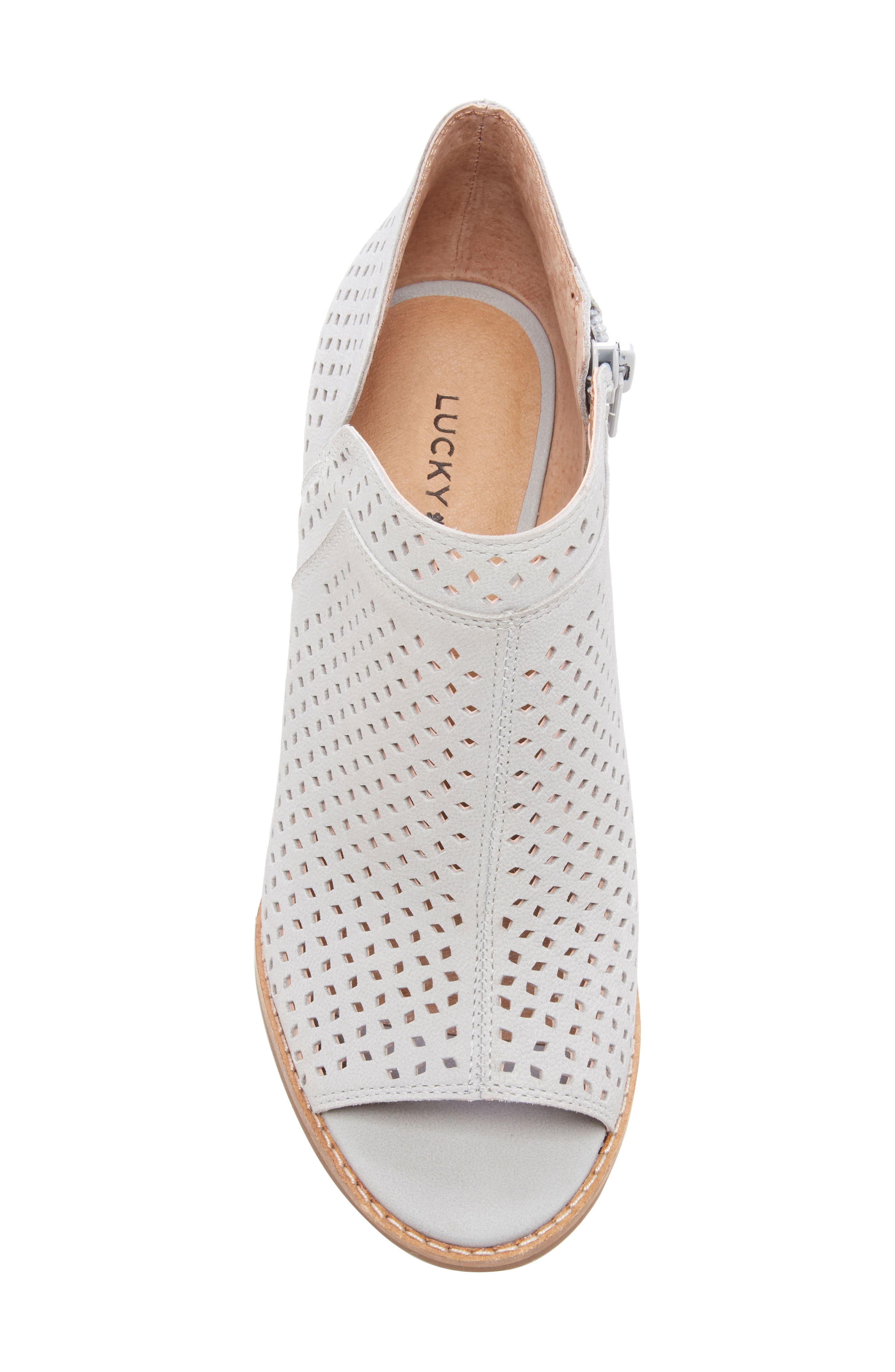 Jazley Wedge Bootie, Alternate, color, CHINCHILLA LEATHER