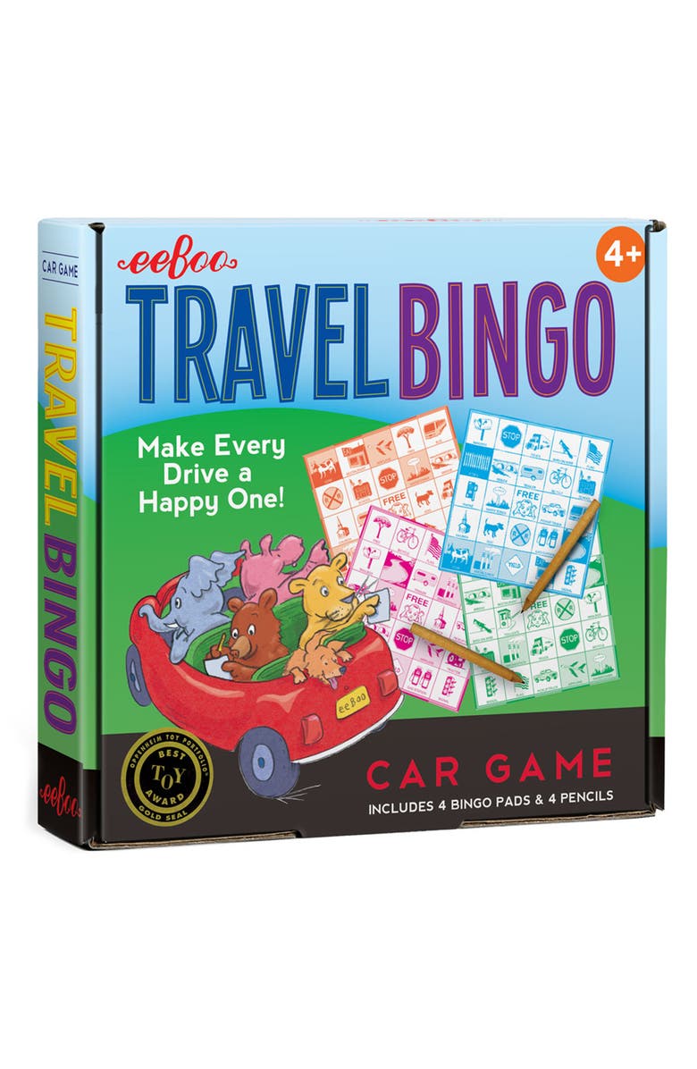 eeBoo Travel Bingo Game, Main, color, 
