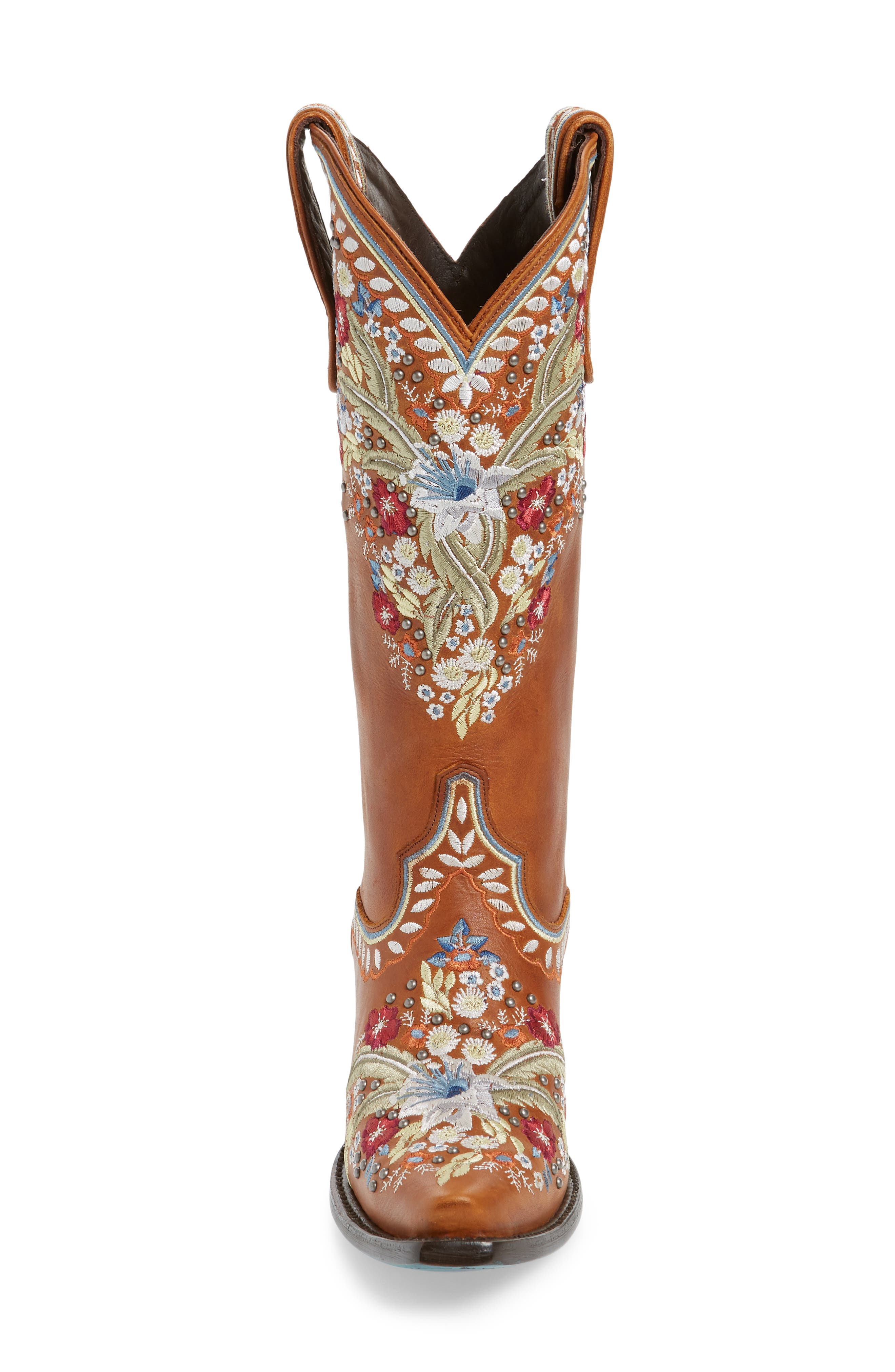 Lane Boots Chloe Floral Embroidered Western Boot, Alternate, color, 