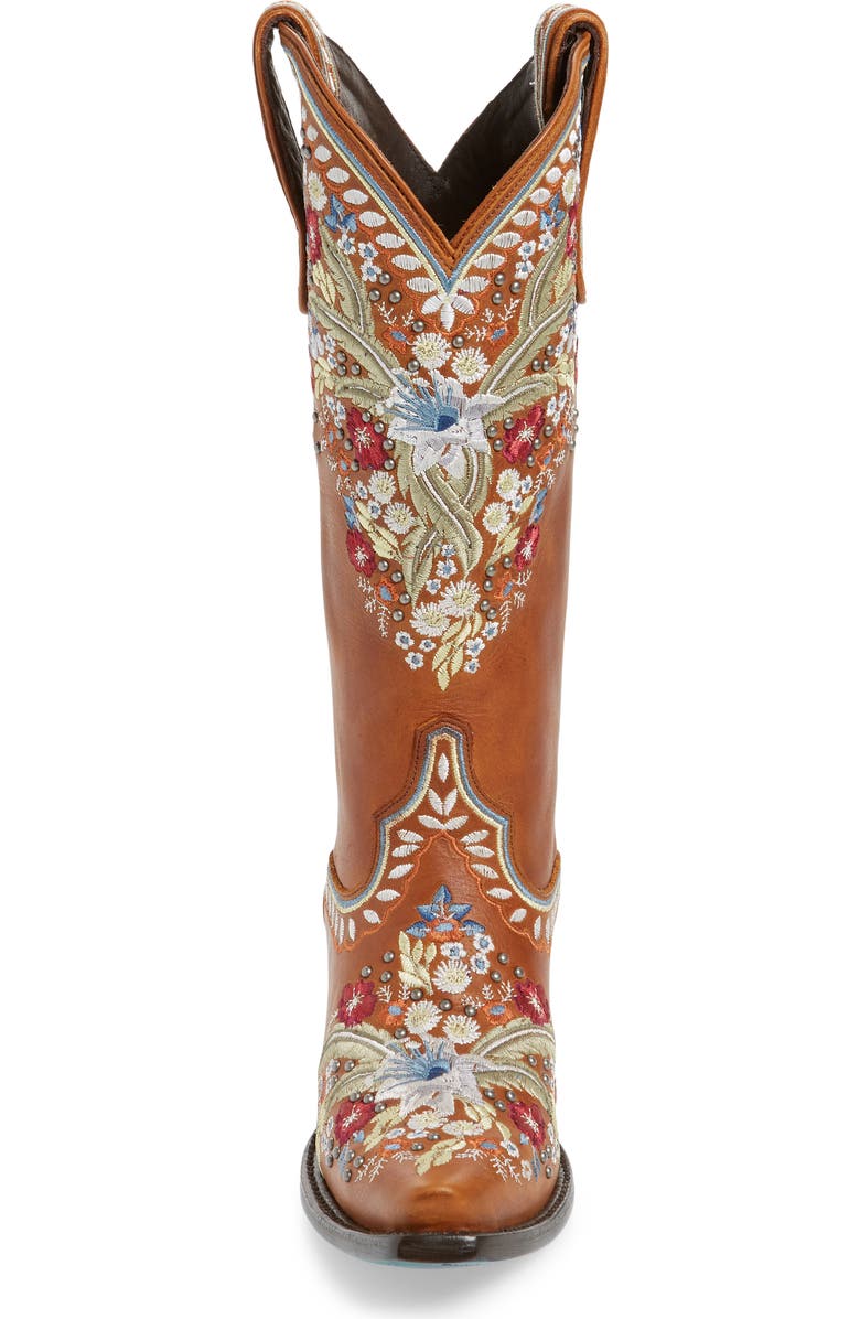 Lane Boots Chloe Floral Embroidered Western Boot, Alternate, color,