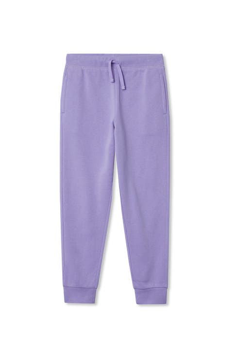 Girls Cotton Fleece Jogger Sweatpants