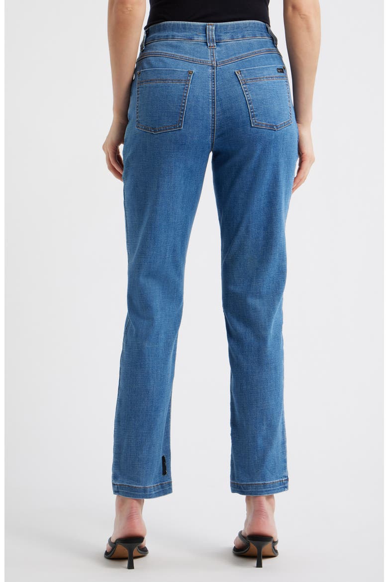 Crosshatch Pedal Pusher Denim Leggings, Alternate, color, CHAMBRAY WASH