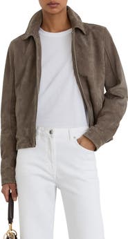 Reiss Sorina Suede Jacket