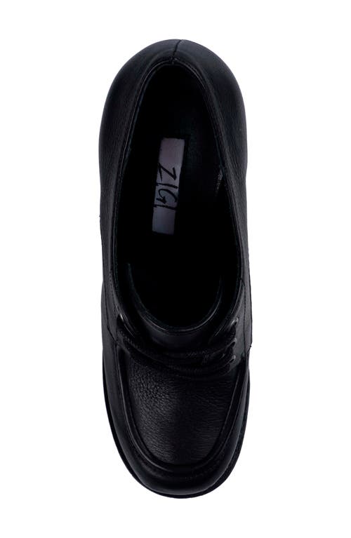 Zigi Tina Lace-up Platform Shoe In Black