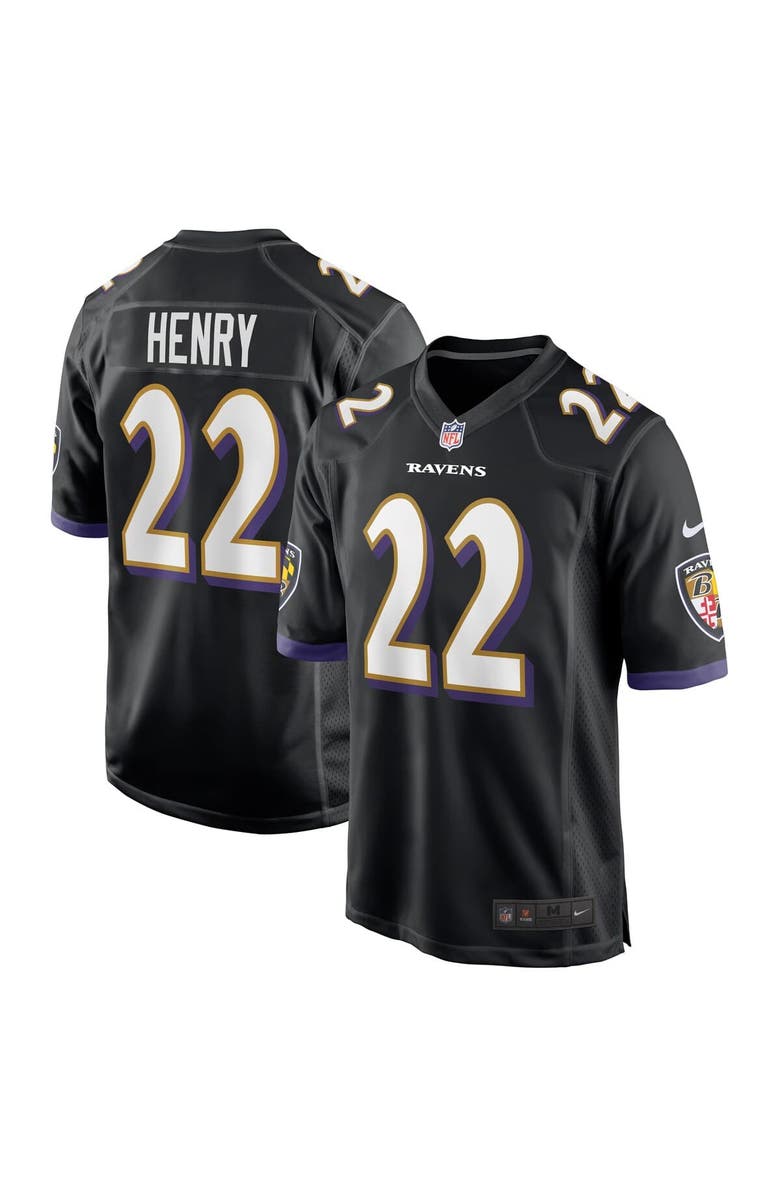 Nike Men's Nike Derrick Henry  Black Baltimore Ravens Alternate Game Jersey, Main, color, Black