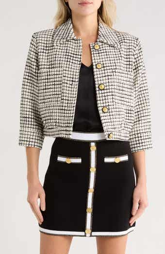 L'AGENCE Jia Crop Tweed Jacket