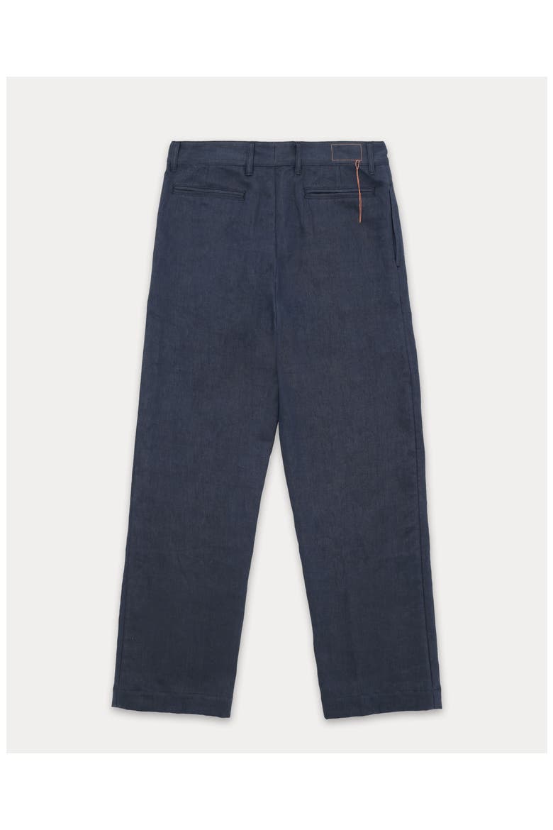 Newyork Pleated Linen Trousers, Alternate, color, Blue
