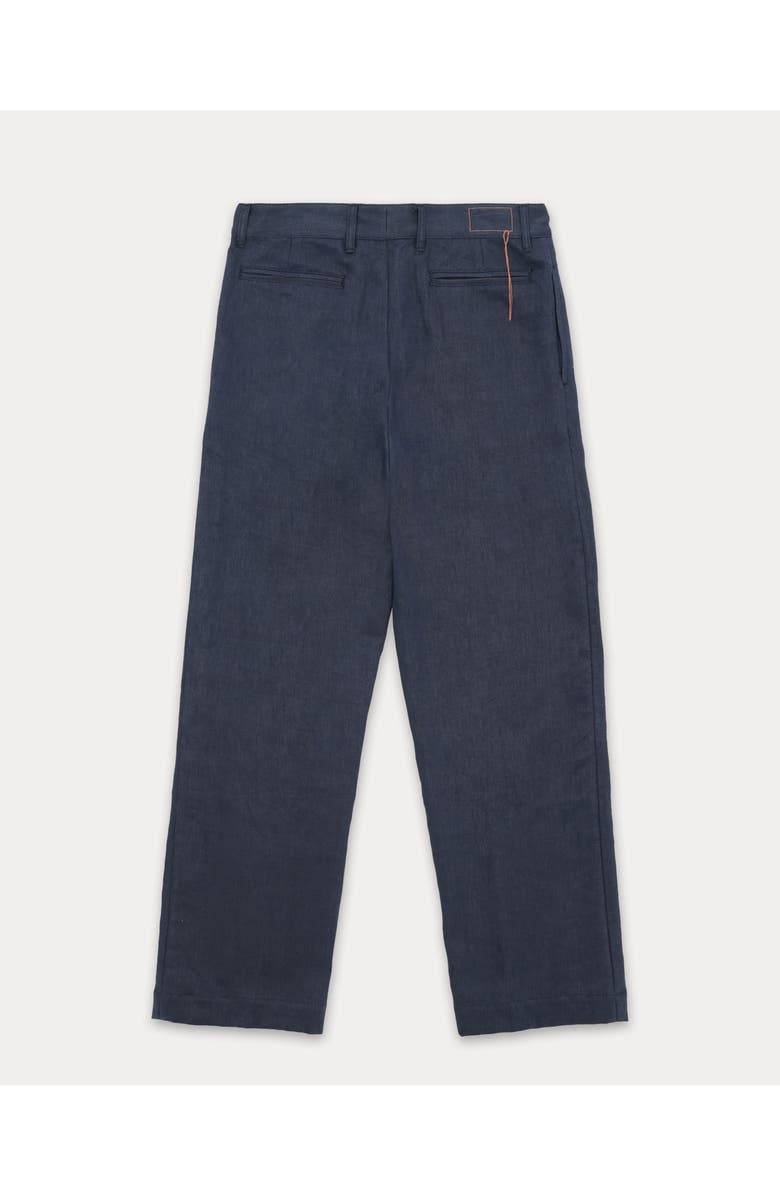 Fortela Newyork Pleated Linen Trousers, Alternate, color, Blue