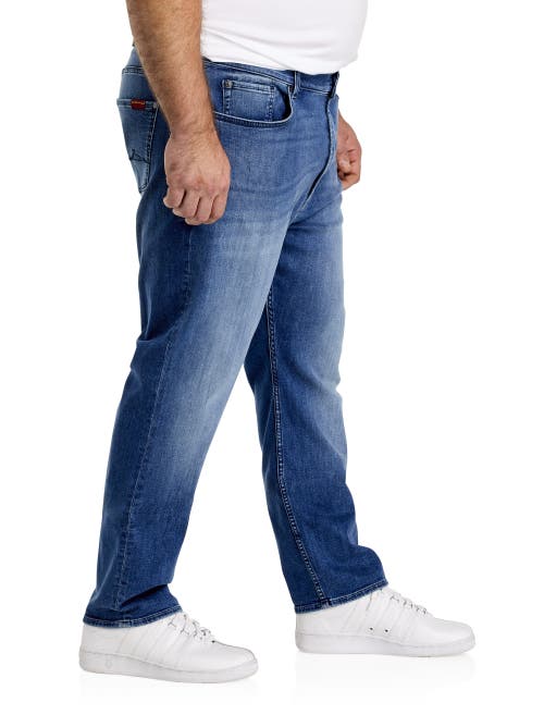 7 For All Mankind Big & Tall Berna Athletic-fit Jeans In Med Wash
