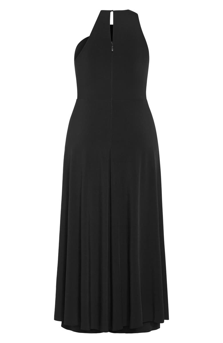 City Chic Karlee Wide Leg Jumpsuit, Alternate, color, Black