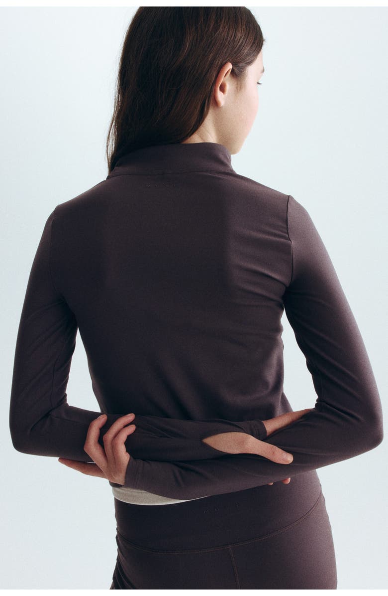 H&M Activewear jacket with softmove, Alternate, color, Eggplant