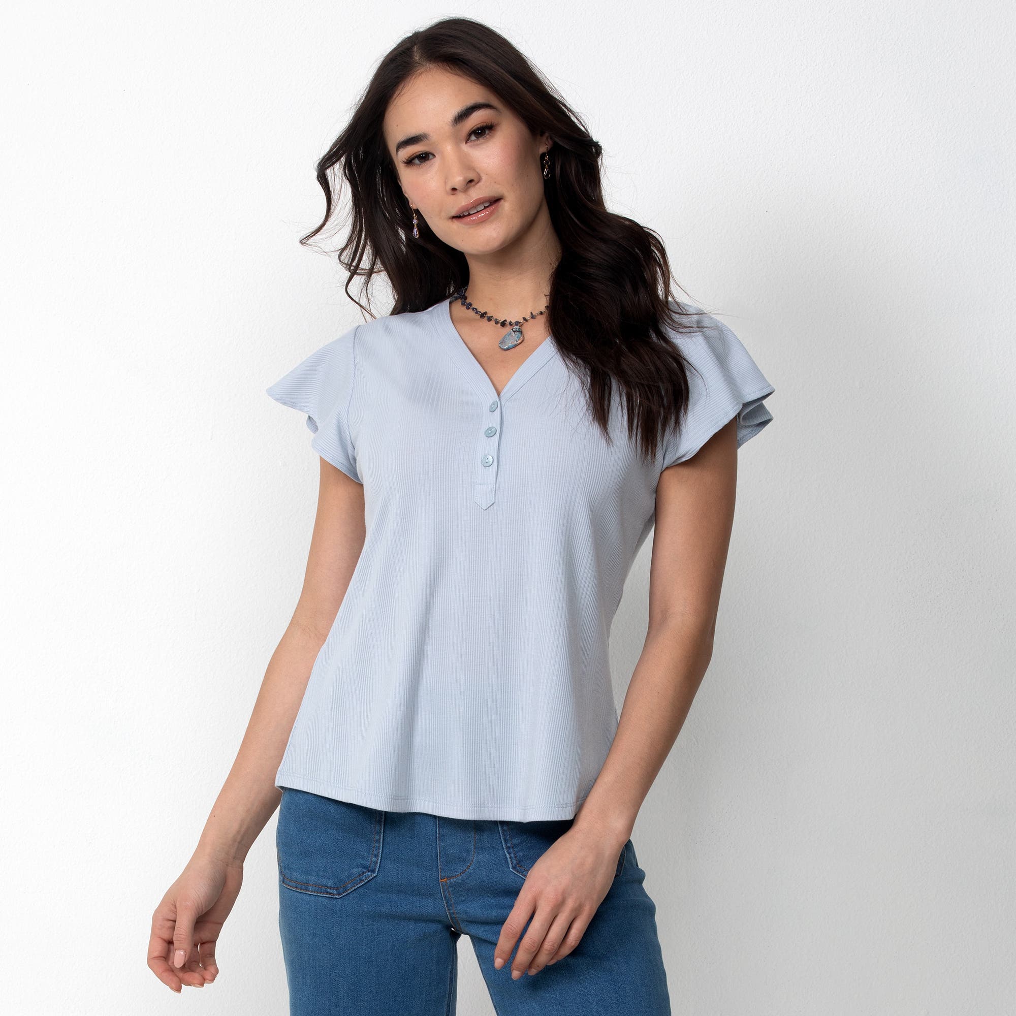 Soft blue
