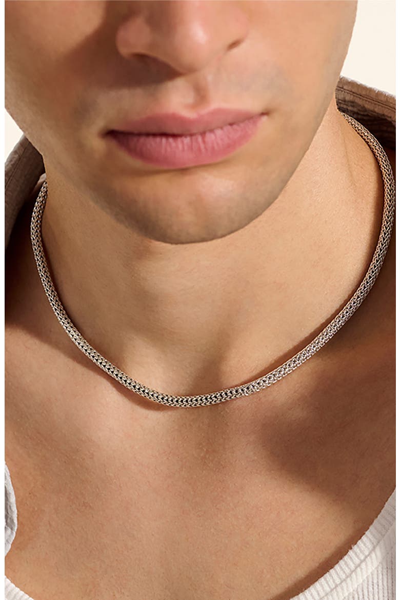 Icon Necklace, Sterling Silver, Alternate, color, SILVER