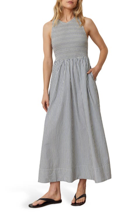Darcy Sleeveless Smocked Midi Dress