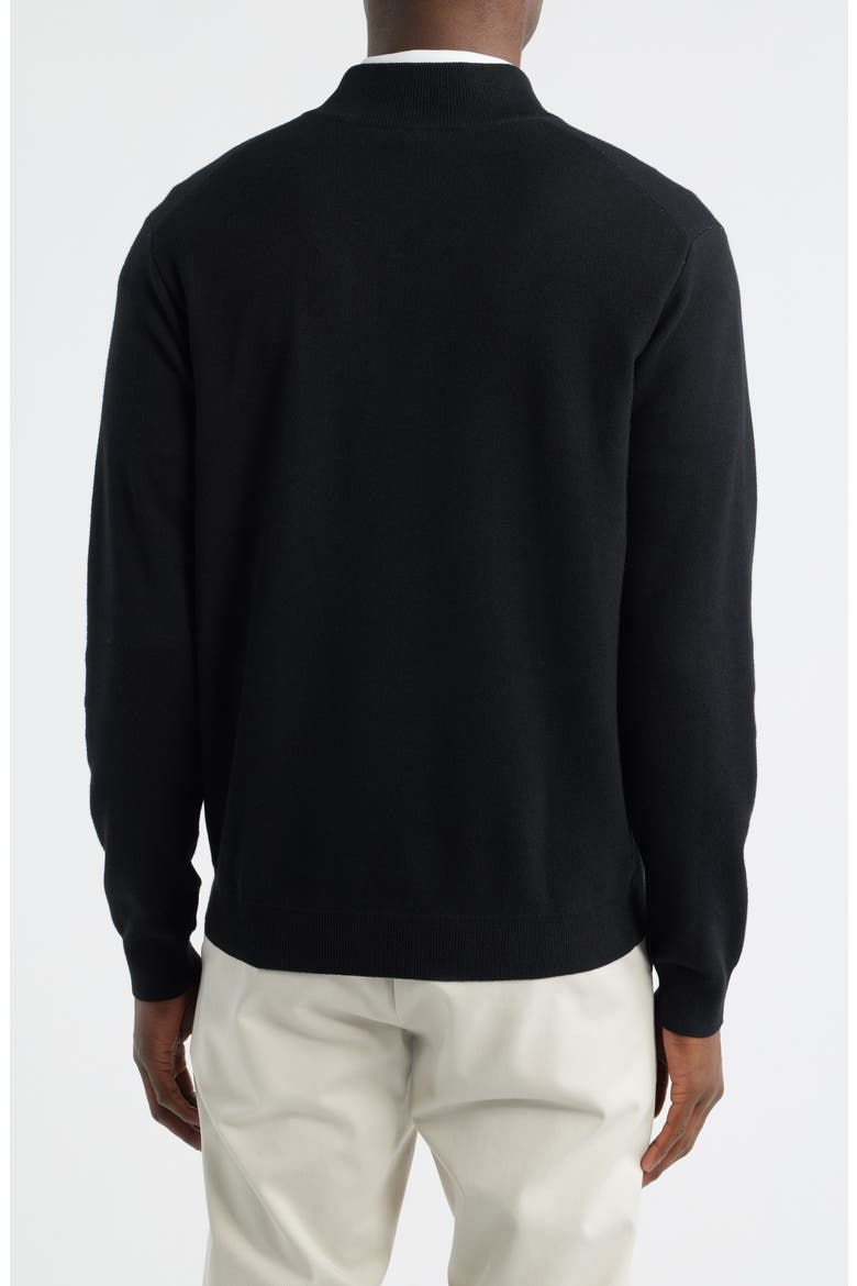Coolspun Lite Quarter Zip Sweater, Alternate, color, BLACK