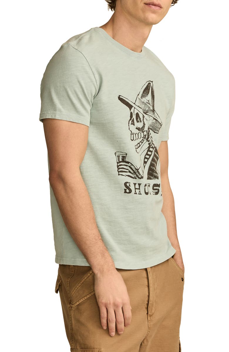 Lucky Brand Shots Skeleton Cotton Graphic T-Shirt, Alternate, color, 