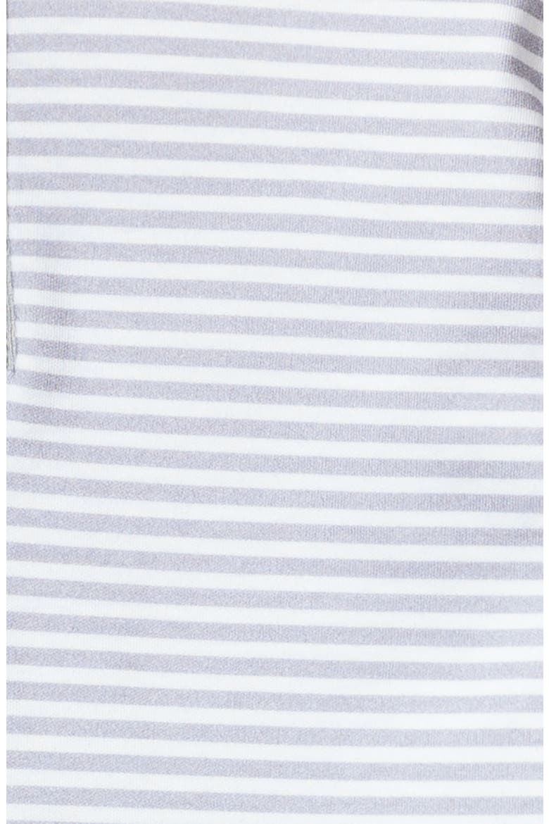 Stripe Fitted Pajama Set, Alternate, color, GREY