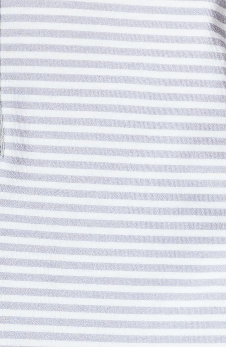 Petite Plume Kids' Stripe Fitted Two-Piece Pima Cotton Pajamas, Alternate, color, Grey