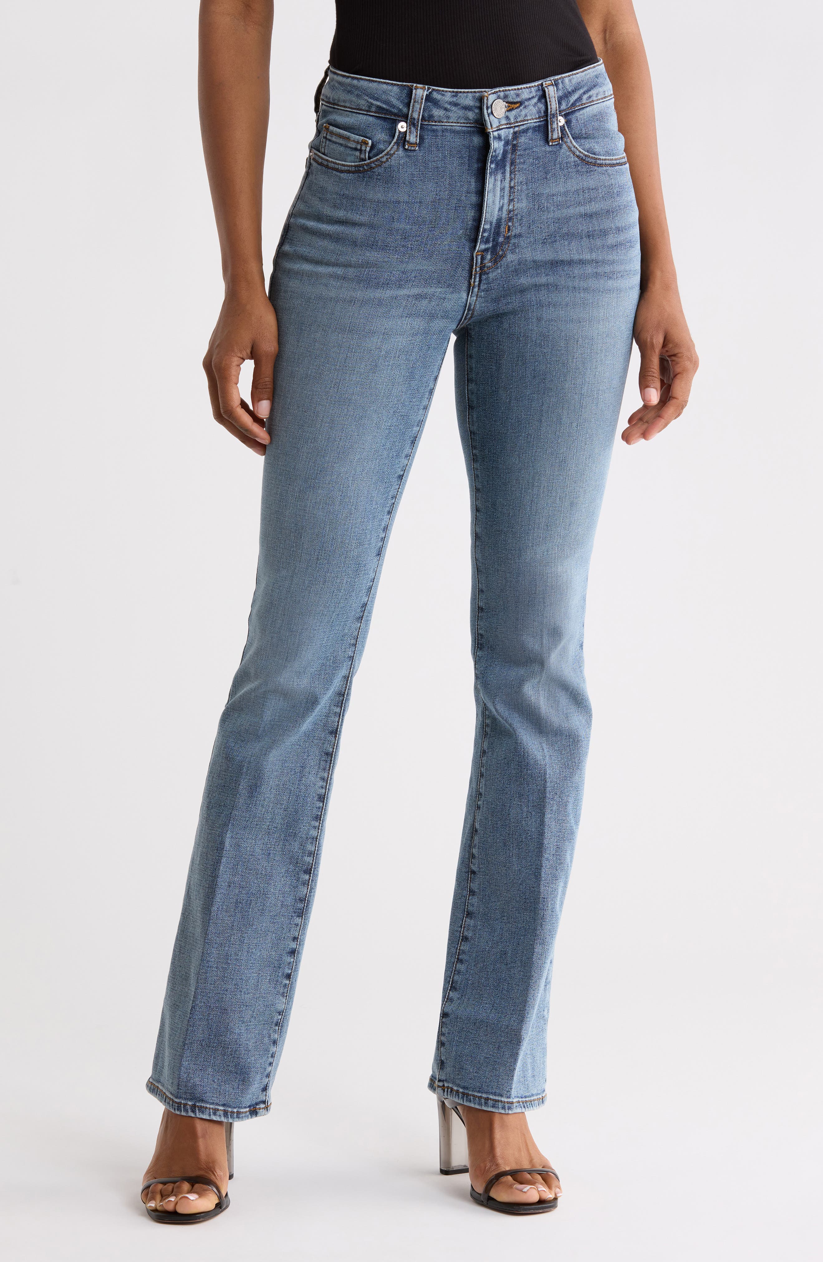 Le Mini Boot High Waist Bootcut Jeans
