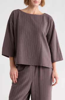 Bateau Neck Boxy Top