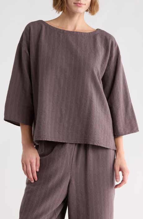 Bateau Neck Boxy Top